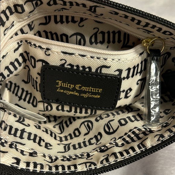 Juicy Couture Black and Pink Floral Crossbody Bag NWT - Picture 3 of 11